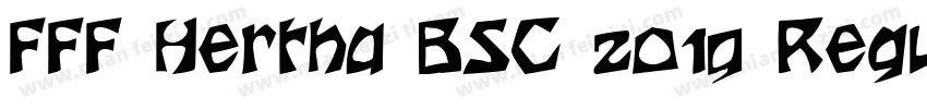 FFF Hertha BSC 2019 Regular字体转换